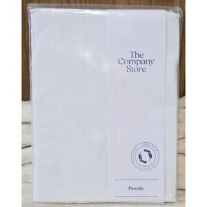 The Company Store Cotton Percale Fitted Sheet 100% Cotton Twin Size